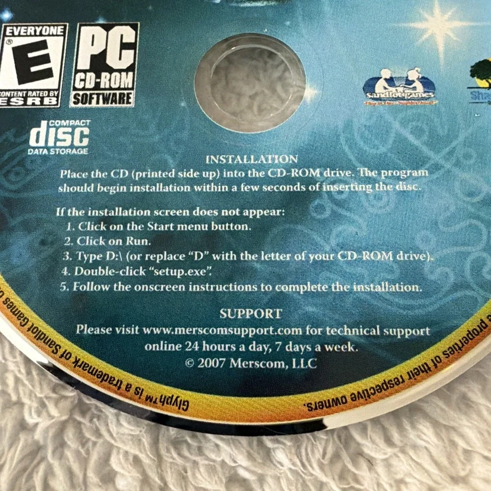 Glyph PC CD ROM Video Game E-Everyone Shade Tree Games WINDOWS Snail Mail